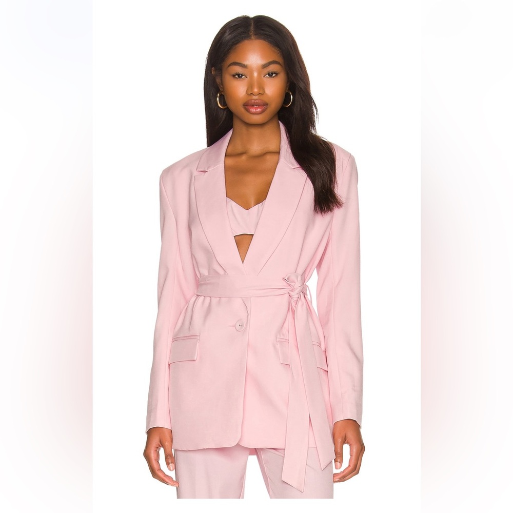 Bardot Belted Blazer Barbie Pink
